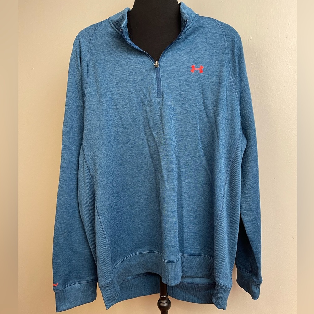 Men’s XL Under Armour blue 1/4 zip pull over.